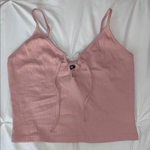Light Pink Slightly Cropped Tank Top